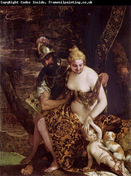 Paolo Veronese Mars and Venus with Cupid and a Dog